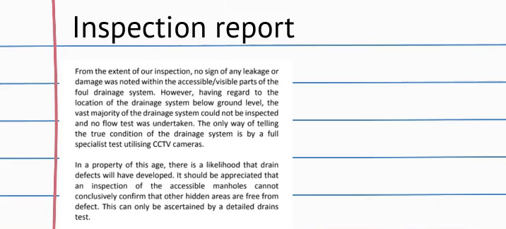 Inspection report